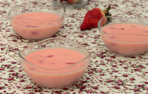 Pudin De Mascarpone Y Fresas
