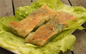 Rollitos De Espinaca Con Mozzarella Y Albahaca
