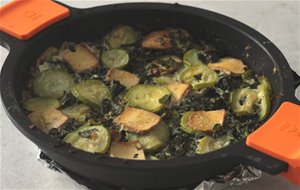 Tofu Con Kale Horneado
