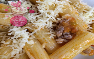 Macarrones Rayados Con Carne Picada En Thermomix.