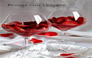 Fresas Con Vinagre (sin Azúcar)
