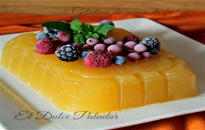 Gelatina De Zumo De Frutas
