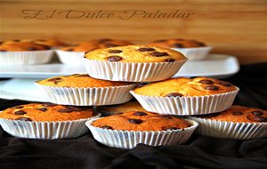 Magdalenas De Naranja Con Pepitas De Chocolate
