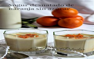 Yogur Desnatado De Naranja Sin Azúcar
