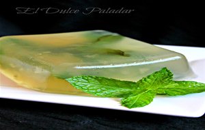 Gelatina De Aloe Vera Y Menta
