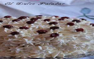 Tarta De Arándanos En Infusión De Frutos Rojos
