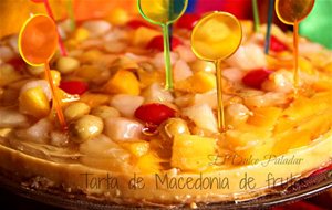 Tarta De Macedonia De  Frutas
