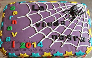 Tarta Fondant Viuda Negra
