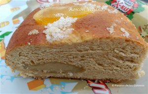 Roscon De Reyes Vegano-relleno De Crema De Almendras
