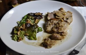 Pollo Con Castañas Al Oporto
