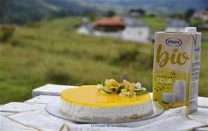 Tarta Fría De Coco Con Mango
