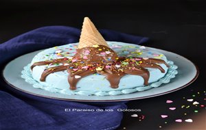 Tarta Azul Para Vera
