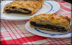 Trenza De Chocolate Con Almendras