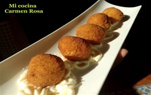 Croquetas De Pure De Patatas Con Chorizo Iberico
