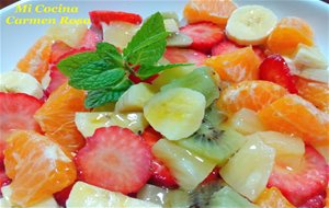 Macedonia De Frutas Con Miel
