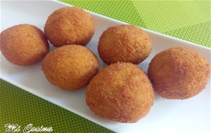 Croquetas de morcón iberico con boletus