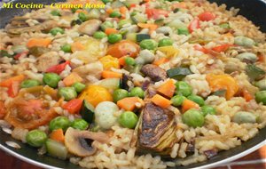 Paella Vegetariana (arroz Con Verduras)

