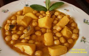 Potaje De Garbanzos Con Jibia