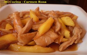 Pollo Agridulce Con Mango De La Axarquia Malagueña