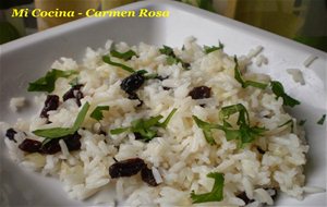 Arroz Basmati Con Aroma De Agua De Rosas Y Cilantro
