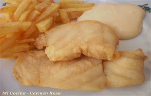 &#161;&#161; Fish And Chips !! ....o Rosada Frita Con Patatas A La Malagueña