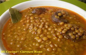 Estofado De Lentejas Con Morcilla De Alhaurin