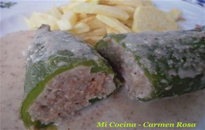 Pimientos Verdes Rellenos A La Malagueña
