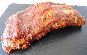 Costillas De Cerdo Al Horno Con Salsa Barbacoa