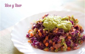 Ensalada Morada Con Salsa verde