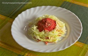 Espaguetis De Pepino A La &#8220;boloñesa&#8221;