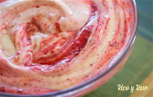 Helado De Plátano, Fresas Y Buen rollo