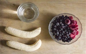 Batido De Plátanos Y Frutos Del Bosque, Energía Y Antioxidantes Post Entrenamiento O No ;)