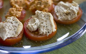 Ruedas De Tomate Y &#8220;queso&#8221;