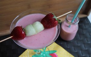 Smoothie De Fresa Y Melón
