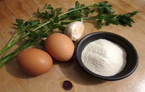 Tortilla De Perejil, Ajo Y Pan Rallado