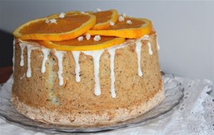 Angel Food Cake De Naranja Y Semillas De Amapola
