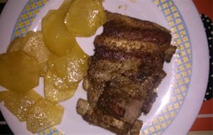 Costillas De Cerdo Al Romero Con Patatas A O Pobre
