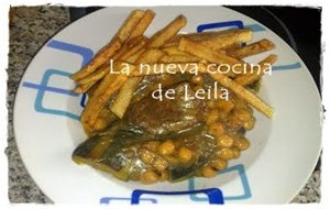 Ternera Con Calabacines Y Garbanzos
