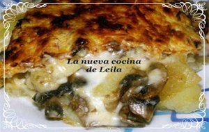 Gratinado De Patatas Y Champiñones
