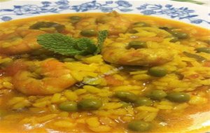 Arroz Caldoso Con Gambas 
