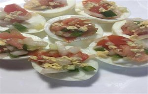 Huevos Rellenos De Pipirrana 
