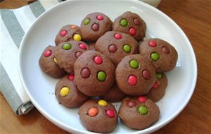 Receta De Cookies De Nutella Con Lacasitos O M&#038;m&#8217;s