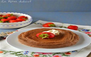 Flan De Crema De Cacao  Al Microondas, Sin Lactosa