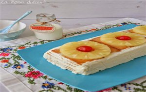 Pastel De Galletas Y Piña