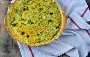 Quiche De Brócoli, Pasas Y Queso De Cabra