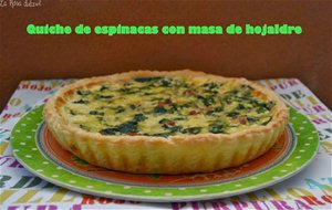 Quiche De Espinacas Con Masa De Hojaldre