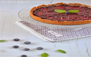 Tarta De Queso Con Mermelada De Arándanos