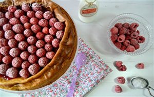 Tarta De Queso Con Frambuesas