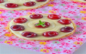 Tartaletas De Cerezas Con Crema Madame Sin Lactosa