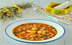 Potaje De Garbanzos Con Bacalao